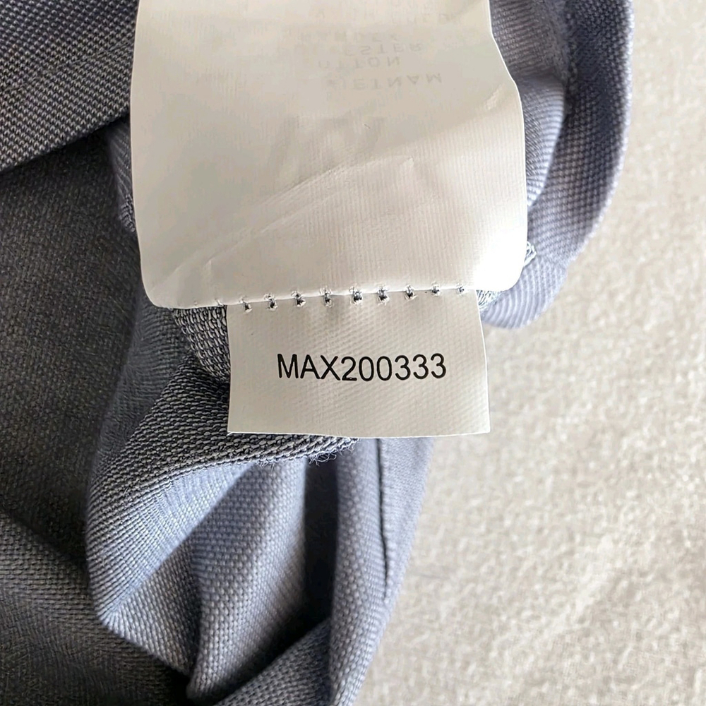 Athleisure Workwear VRST Button Down Shirt Men’s XXL Grey Heather Stretch Polo - Picture 6 of 10